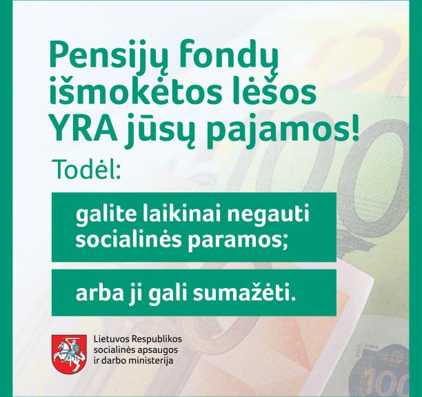 Svarbi informacija gaunantiems ar planuojantiems prašyti socialinės paramos bei paslaugų!