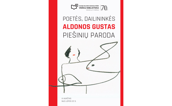 Poetės, dailininkės Aldonos Gustas piešinių paroda