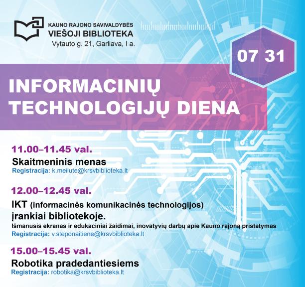 IT diena bibliotekoje 