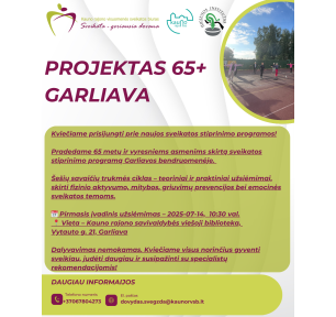 Sveikatinimo programa 65+