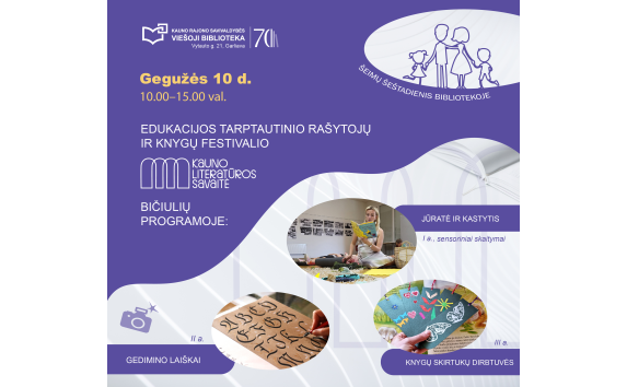 Šeimų šeštadienis bibliotekoje: Kauno literatūros savaitė