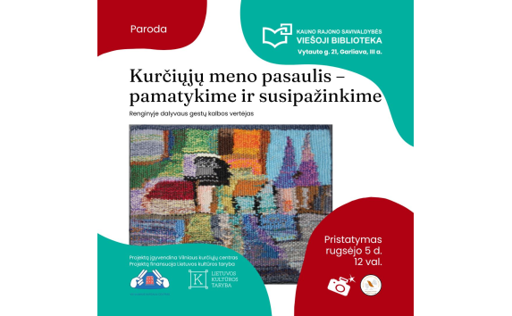 Kurčiųjų meno pasaulis – pamatykime ir susipažinkime