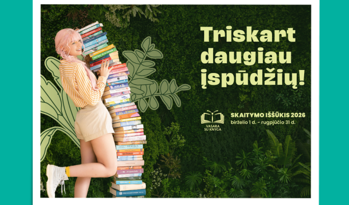 Startuoja skaitymo iššūkis „Vasara su knyga“: organizatoriai tikisi dar vieno rekordo