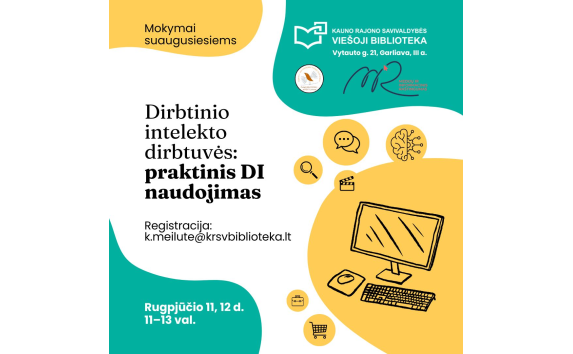 Dirbtinio intelekto dirbtuvės: praktinis DI naudojimas