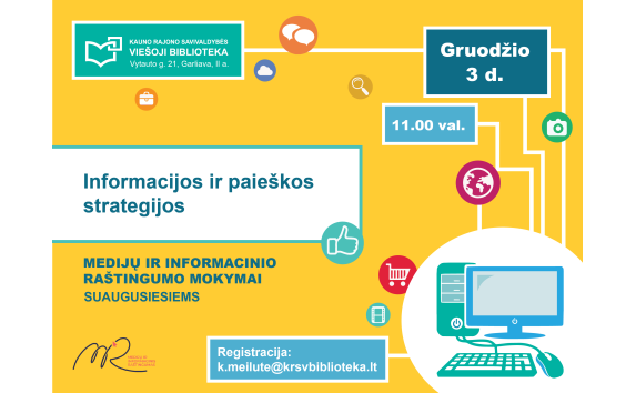 MIRKT mokymai: informacijos ir paieškos strategijos