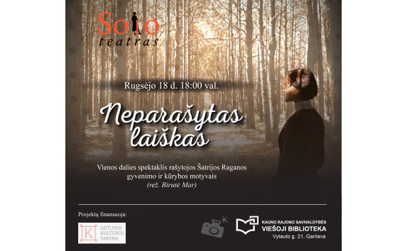 „Solo teatro“ spektaklis „Neparašytas laiškas“