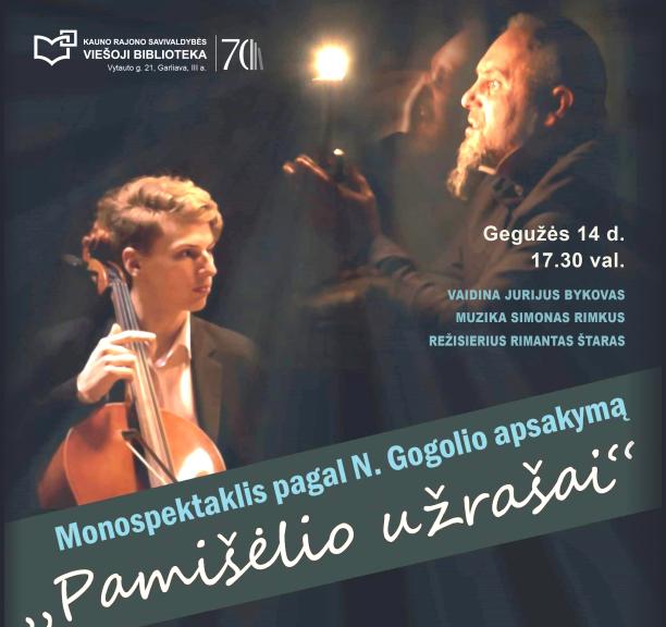 Monospektaklis „Pamišėlio užrašai“