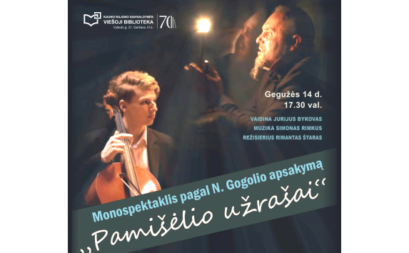 Monospektaklis „Pamišėlio užrašai“