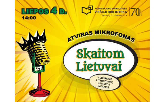 Atviras mikrofonas. Skaitom Lietuvai