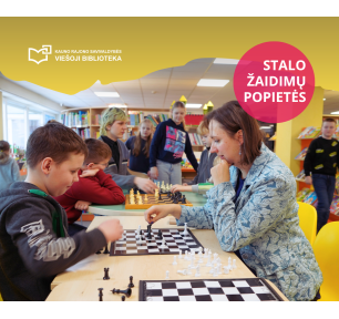 Stalo žaidimų popietės bibliotekoje