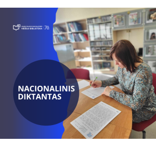 Nacionalinis diktantas bibliotekoje 