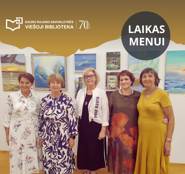 Pristatyta klubo „Laikas menui“ narių tapybos paroda