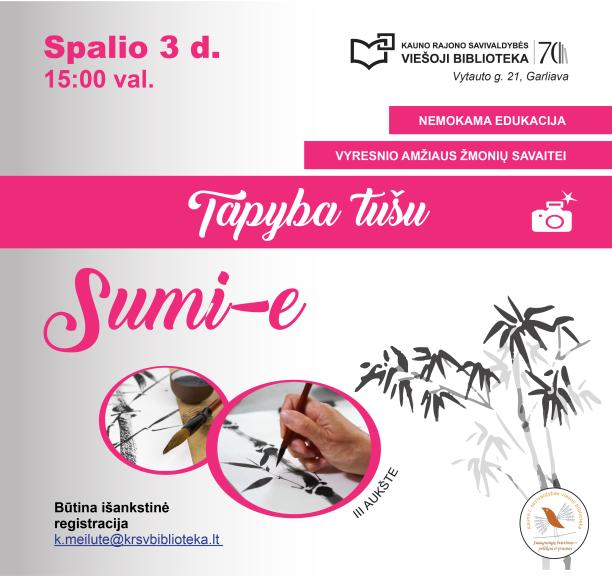 Sumi-e tapyba tušu