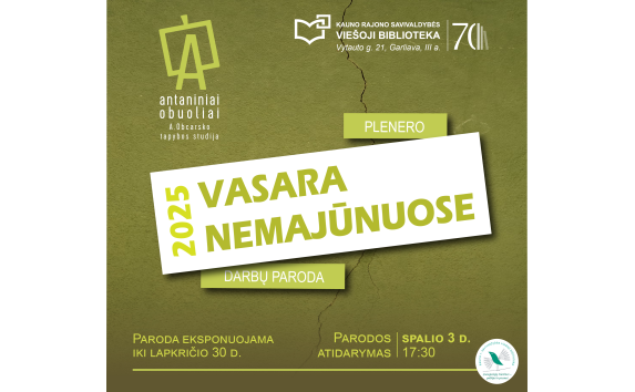 Plenero „Vasara Nemajūnuose 2025“ darbų parodos atidarymas